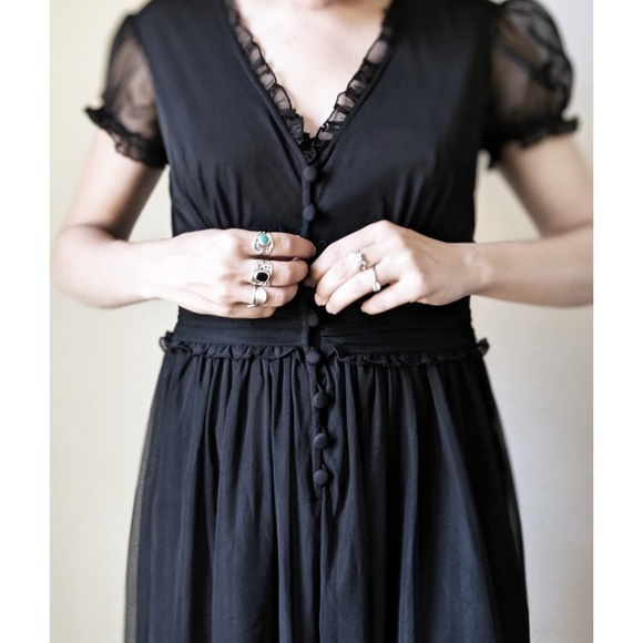 Beautiful London Times Fit & Flare Button Dress - Picture 2 of 8